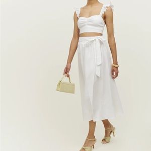 Reformation Pam Linen Two Piece